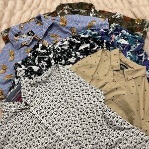 6 Button Shirt Bundle (Different Sizes)